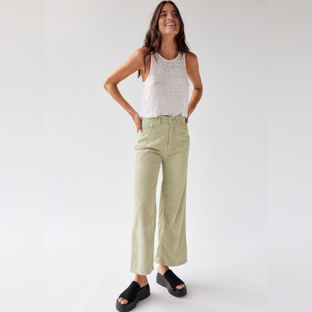 ❤️ URBAN OUTFITTERS BDG CORDUROY HIGH AND WIDE LEG PANTS / JEANS, 4 (27)
